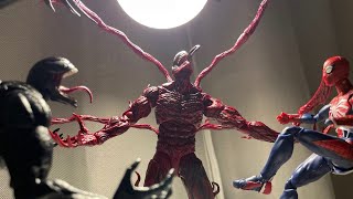 VENOM AND SPIDER MAN VS CARNAGE Stop motion [upl. by Belen]