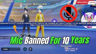 Mic Banned🚫 for 10 years Real or Fake  Pokemon UNITE [upl. by Eelatsyrc322]