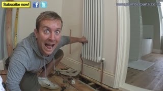 HOW TO INSTALL A COLUMN RADIATOR  Plumbing Tips [upl. by Nelyk]