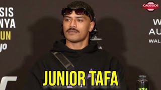 Junior Tafa Wants Johnny Walker After Beating Younger Brother Valter  UFC 305 [upl. by Niknar]