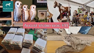 A seal owls notepads and meeting Rachel Felts A month of running my needle felting business [upl. by Maclean]