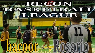 BMFINANCE WINTER CUP 2024 RECON BASKETBALL LEAGUE TEAM BACOOR VS TEAM ROSARIO [upl. by Bloomer]