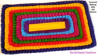 Super Easy Doormat IdeaHow To Make DoormatDoormat Making At HomePaydan Banane Ka TarikaMatRug [upl. by Nair]