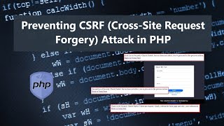 Preventing CSRF Cross Site Request Forgery Attack in PHP Tutorial DEMO [upl. by Aniela739]