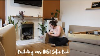 Building our IKEA Friheten Sofa Bed  Functional Storage [upl. by Birgit]