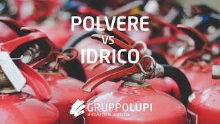 Confronto tra estintori a polvere vs idrico in ufficio [upl. by Enilegnave]