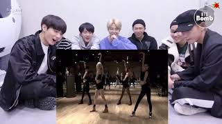 BTS reaction BLACKPINK Choreography DANCE PRACTICE [upl. by Pulsifer518]