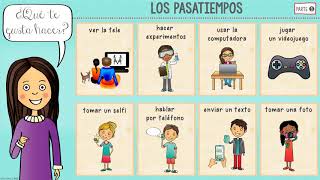 LOS PASATIEMPOS PARTE 3  Spanish Pastime Activities [upl. by Ecirehs897]