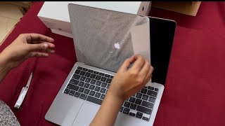 Unboxing MacBook air M1  Apple MacBook Air opening  flipkart big billion sale macbook [upl. by Albrecht]