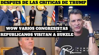 Varios congresistas republicanos visitan a BUKELE después de ls criticas de Donald Trump y entonces [upl. by Traggat]