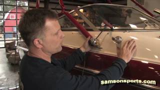 How to install Edge Wakeboard Tower on Cobalt Crownline Four Winns other runabouts Part 2 [upl. by Peony776]