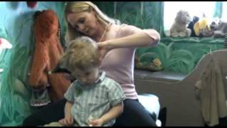 chiropractic adjustment for colic on infant using kst koren specific technique [upl. by Arev513]