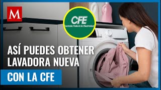 Así puedes renovar tu refrigerador o lavadora con la CFE estos son los requisitos [upl. by Adalai]