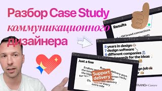 Case Study коммуникационного дизайнера Презентация от Насти на позицию Communication Designer [upl. by Enirrok]