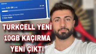 TURKCELL GÜNCEL 10GB HEDİYE İNTERNET KAMPANYASI KAÇIRMA [upl. by Anemaj523]