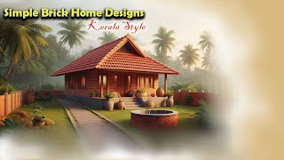 Kerala style Brick homes designs  Brick homes [upl. by Elhsa]