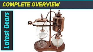 Nispira Belgian Belgium Royal Family Balance Syphon Siphon Coffee Maker Vacuum Brewing System [upl. by Ody]