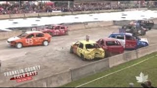 Franklin County Field Days Demolition Derby LIVE  08012024 [upl. by Orazal681]