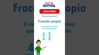 ¡Tipos de fracciones fracciones propias [upl. by Parik]