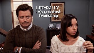 ron and april basically being the same person for 10 minutes straight  Parks and Recreation [upl. by Mathe792]