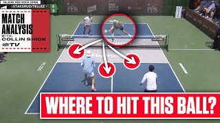 Keeping Your Opponent in the Transition Zone Collin Shick Pickleball Video Review [upl. by Priscilla]