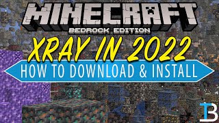 Minecraft Bedrock XRay Texture Pack  How To Get XRay in Minecraft Bedrock 2022 [upl. by Analat]