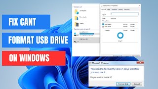 Fix USB 0 Bytes Cannot Format Error in Windows 1110 [upl. by Ynffit]