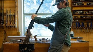 Carving A Walnut Shotgun Stock [upl. by Avik]