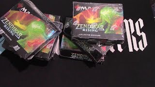 6 Zendikar Rising Collector booster boxes Opened 138000 on the line Lets gamble with cards [upl. by Sandeep637]