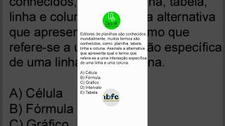 Questões de informática ibfc correios2024 [upl. by Estel]