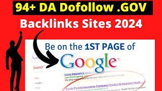 94 DA Dofollow GOV Backlinks Sites 2024 Seosmartkey [upl. by Lucio]