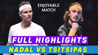 Rafael Nadal Vs Stefanos Tsitsipas • Enjoyable Outclass Tennis Match Full Highlights  Tennis Rain [upl. by Seafowl]