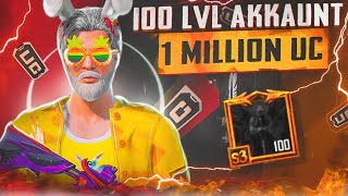 😱100 LVL AKKAUNT VA 1MILLION UC UCHUN CHELLENJ BAJARDIM🔥KRISALAR BARCHASI SHARMANDA BOLDI [upl. by Rol3]