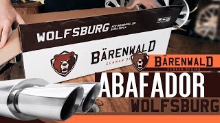 Abafador Esportivo Bärenwald Wolfsburg em Aço Inox  Unboxing e Características  DUB Store [upl. by Hachman]