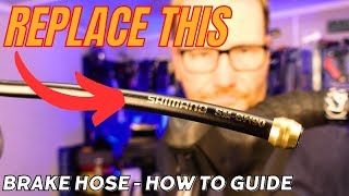 How To Replace A Hydraulic Disc Brake Hose  Road Bike maintenance [upl. by Modeste]