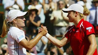 Justine Henin vs Kim Clijsters 2003 Roland Garros Final Highlights [upl. by Netsua]