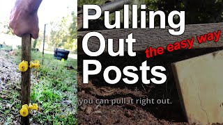 Easiest Way to Remove Fence Posts Using Simple Tools [upl. by Batholomew]