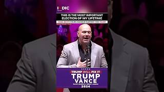 Dana White Stands for Trump at Madison Square Garden [upl. by Noirod80]