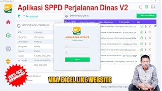 Aplikasi Surat Perjalanan Dinas SPPD V2 Update  Free Download [upl. by Caril]