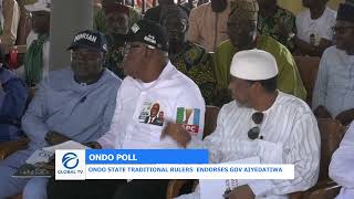 ONDO POLL ONDO STATE TRADITIONAL RULERS ENDORSES GOV AIYEDATIWA [upl. by Salter844]