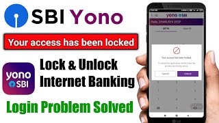 How to Lock amp Unlock SBI Internet Banking Through Yono SBI  LockUnlock SBI Internet Banking Online [upl. by Wulfe]