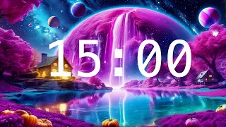 15 Minute Timer  Relaxing Music  Other Worlds Timer [upl. by Hatcher]