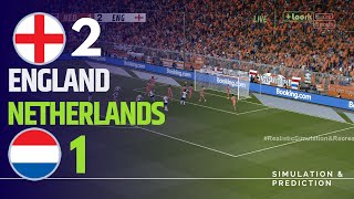 ⚽ Netherlands 12 England 🏆 EURO 2024 Match Highligths Videogame Simulation amp Recreation [upl. by Alyose]