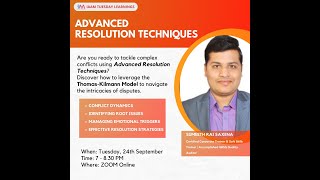 Advanced Conflict Resolution Techniques by Sumeeth Rai Saxena [upl. by Tletski]