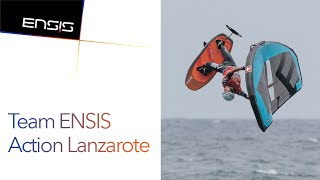 Team ENSIS wing foil action Lanzarote [upl. by Nannaihr]