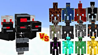 Epic Minecraft fightThe harbinger vs all golems fight minecraft gaming [upl. by Kirbee641]