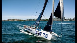 Aboard SydneyHobart race favourite the Reichel Pugh 72 URM maxi [upl. by Etnauj975]