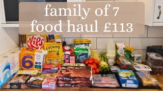 £113 FAMILY OF 7 GROCERY HAUL  MARCH 2024 [upl. by Mic]