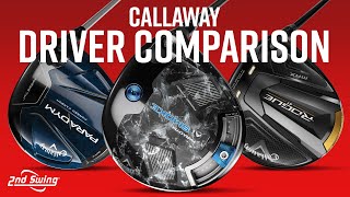 CALLAWAY DRIVERS COMPARISON  Rogue ST Max Paradym Paradym Ai Smoke [upl. by Codie]