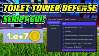 Toilet Tower Defense Script GUI Hack DUPE AUTO BADGE amp More PASTEBIN [upl. by Alegre463]